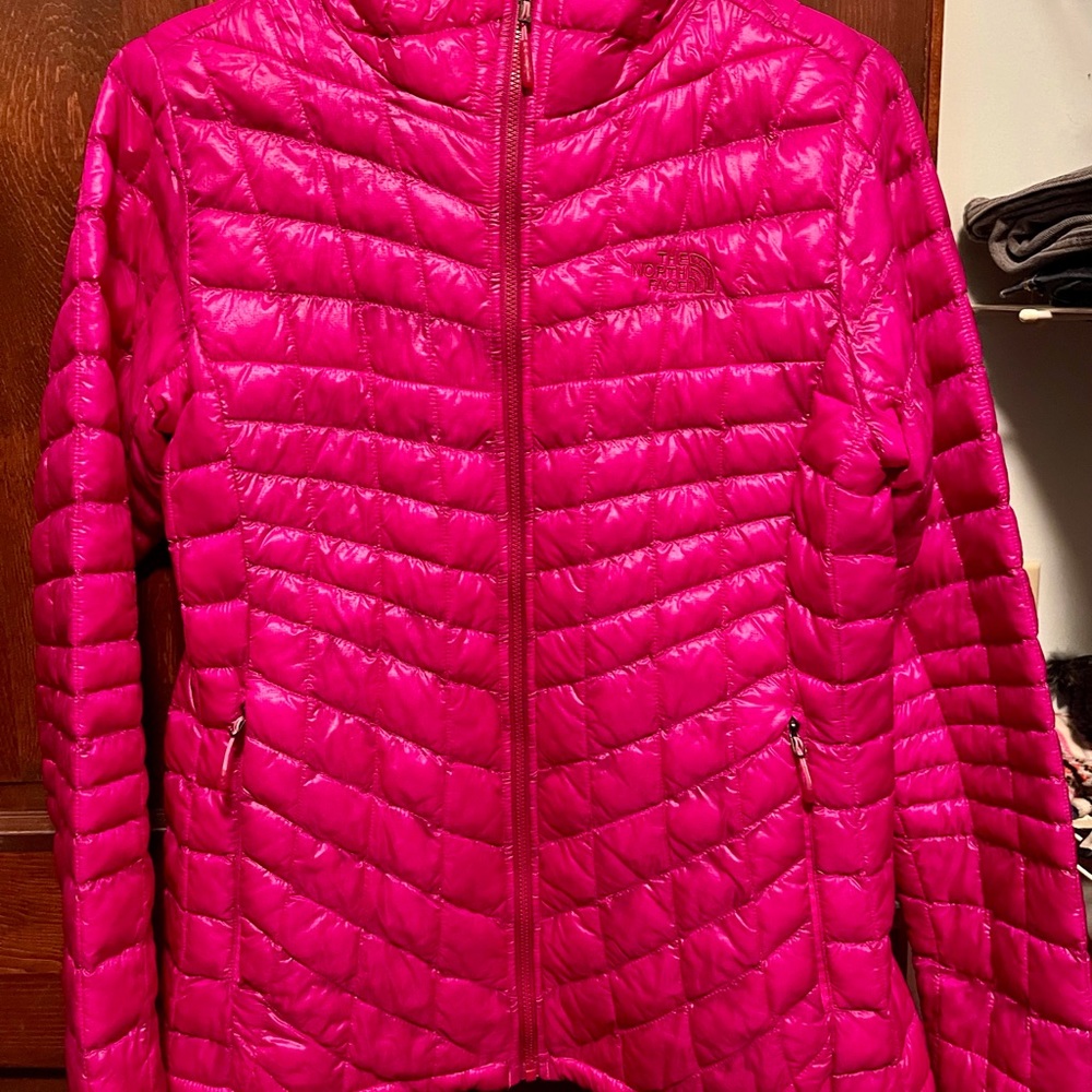 North face jacket with hood size medium